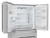 French 4-Door Counter-Depth Refrigerator with Water Dispenser (SJG2254FS) 3-Quarter Right Opened
