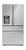 French 4-Door Counter-Depth Refrigerator with Water Dispenser (SJG2254FS) Head On