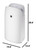 Sharp Smart Plasmacluster Ion Air Purifier with True HEPA + Humidifier for Extra Large Rooms (KCP110UW)  dimensions