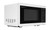 0.7 cu. ft. 700W White Carousel Countertop Microwave Oven (SMC0760KB) right angle
