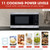 0.7 cu. ft. Stainless Steel Carousel Countertop Microwave Oven (SMC0761KS) cooking power levels infographic