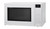 Sharp 1.5 cu. ft. 900W White Countertop Microwave Oven (SMC1585KW) left angle