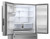 Sharp French 3-Door Refrigerator with Water Dispenser (SJF2955KS) right angle open
