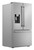 Sharp French 3-Door Refrigerator with Water Dispenser (SJF2955KS) right angle