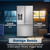 Sharp French 3-Door Refrigerator with Water Dispenser (SJF2955KS) Garage Ready Infographic