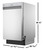SDW4523MS Dishwasher Dimensions