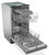 SDW4523MS Dishwasher 3-Quarter-Left Door Open All Racks