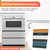24 in. Built-In Stainless Steel Microwave Drawer Oven (SMD2430MS) Pedestal infographic