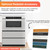 24 in. Built-In Stainless Steel Microwave Drawer Oven (SMD2420MS) Pedestal infographic