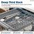 Sharp 24 in. Stainless Steel Dishwasher (SDW6768SMS) Deep Third Rack Infographic