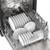Sharp 24 in. Stainless Steel Dishwasher (SDW6768SMS) Lower Rack Filled
