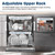 Sharp 24 in. Stainless Steel Dishwasher (SDW6768SMS) Adjustable Upper Rack