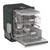 Sharp 24 in. Stainless Steel Dishwasher (SDY6768SMS) 3-Quarter-Right Opened