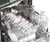 Sharp 24 in. Stainless Steel Dishwasher (SDY6768SMS) Upper Rack Filled