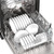 Sharp 24 in. Stainless Steel Dishwasher (SDY6768SMS) Lower Rack Filled