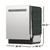 Sharp 24 in. Stainless Steel Dishwasher (SDW6748SNS) Dimensions
