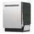 Sharp 24 in. Stainless Steel Dishwasher (SDW6748SNS) 3-Quarter-Left
