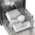Sharp 24 in. Stainless Steel Dishwasher (SDW6748SNS) Lower Rack Filled
