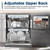 Sharp 24 in. Stainless Steel Dishwasher (SDW6748SNS) Adjustable Upper Rack