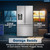 28.9 cu.ft. French 3-Door 36 in. Width Standard Depth Refrigerator with Water Dispenser in Stainless Steel (SJF2955MS) Garage Ready