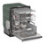 Sharp 24 in. Stainless Steel Dishwasher (SDY6748SNS)3-Quarter-Right Opened