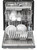 Sharp 24 in. Stainless Steel Dishwasher (SDY6748SNS) Head On Opened Filled