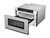 24 in. Built-In Stainless Steel Microwave Drawer Oven (SMD2440JS) left angle open