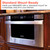 24 in. 1.2 cu. ft. 950W Sharp Easy Open Stainless Steel Microwave Drawer (KB6524PSY) Standard Mount Infographic