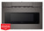 Certified Refurbished 24 in. 1.2 cu. ft. 950W Sharp Black Stainless Steel Microwave Drawer™ Oven (SMD2470AH-R)