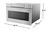 Sharp SMD2470ASY 24-inch Stainless Steel Microwave Drawer dimensions