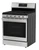 SFG3075MS Freestanding Gas Range 3 Quarter Left