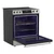 SSR3076SNS 6.3 cu. ft. Slide-in Electric Range 3 Quarter Right Open