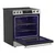 SSR3074SNS Slide-In Electric Range 3 Quarter Right Open