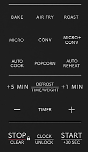 microwave keypad