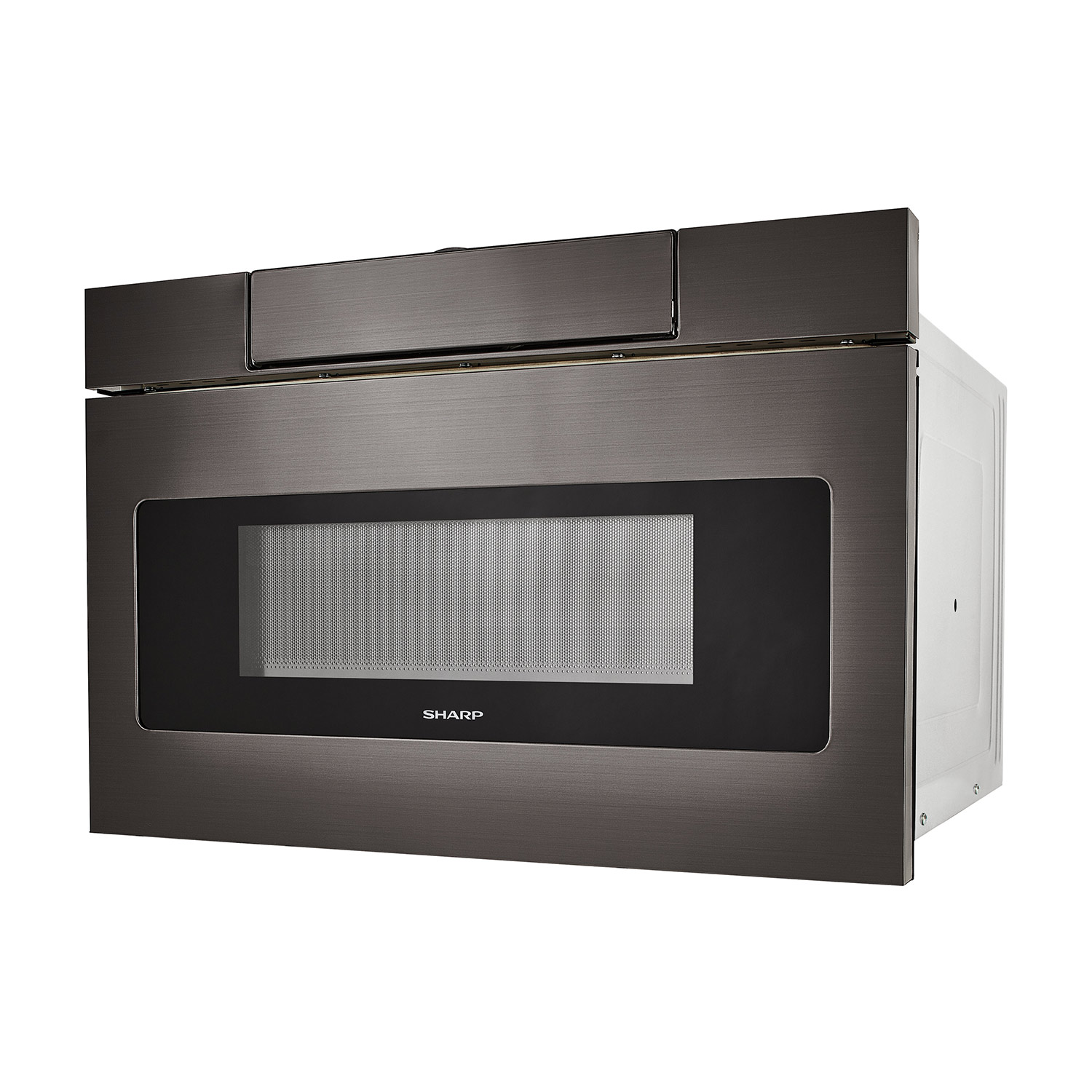 24 in. 1.2 cu. ft. 950W Sharp Black Stainless Steel Microwave Drawer Oven  (SMD2470AH)