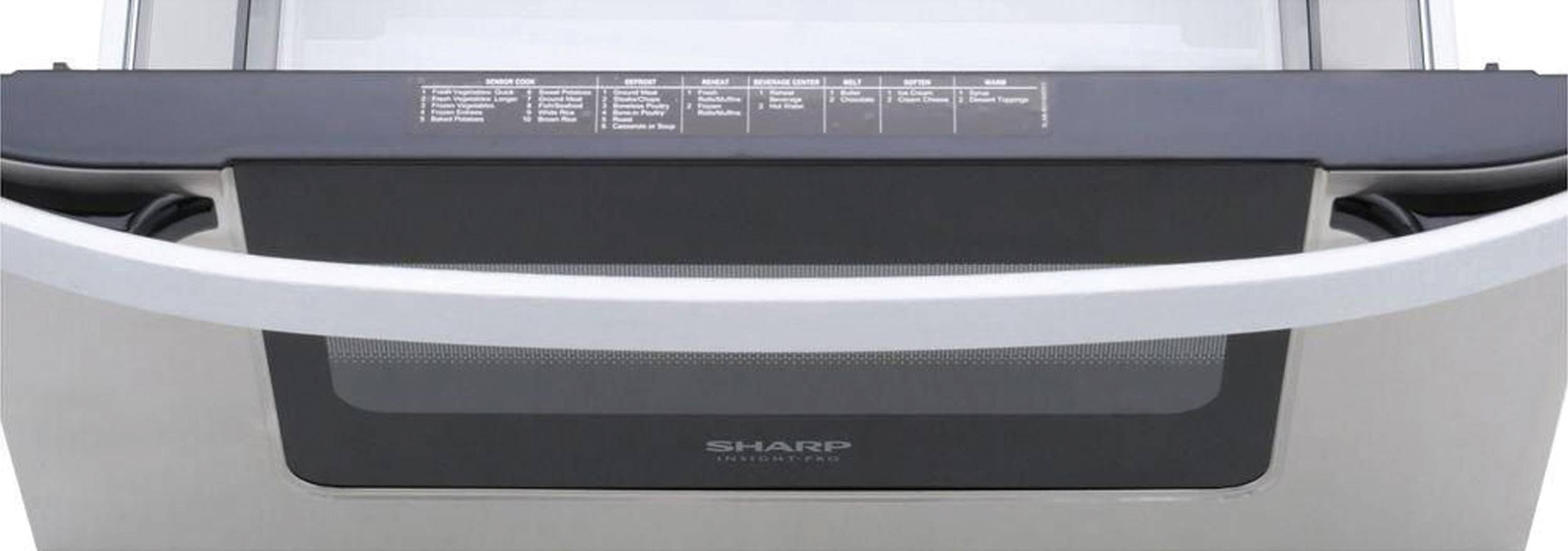 24 in. 1.2 cu. ft. 950W Sharp Easy Open Stainless Steel Microwave Drawer (KB6524PSY) Handle