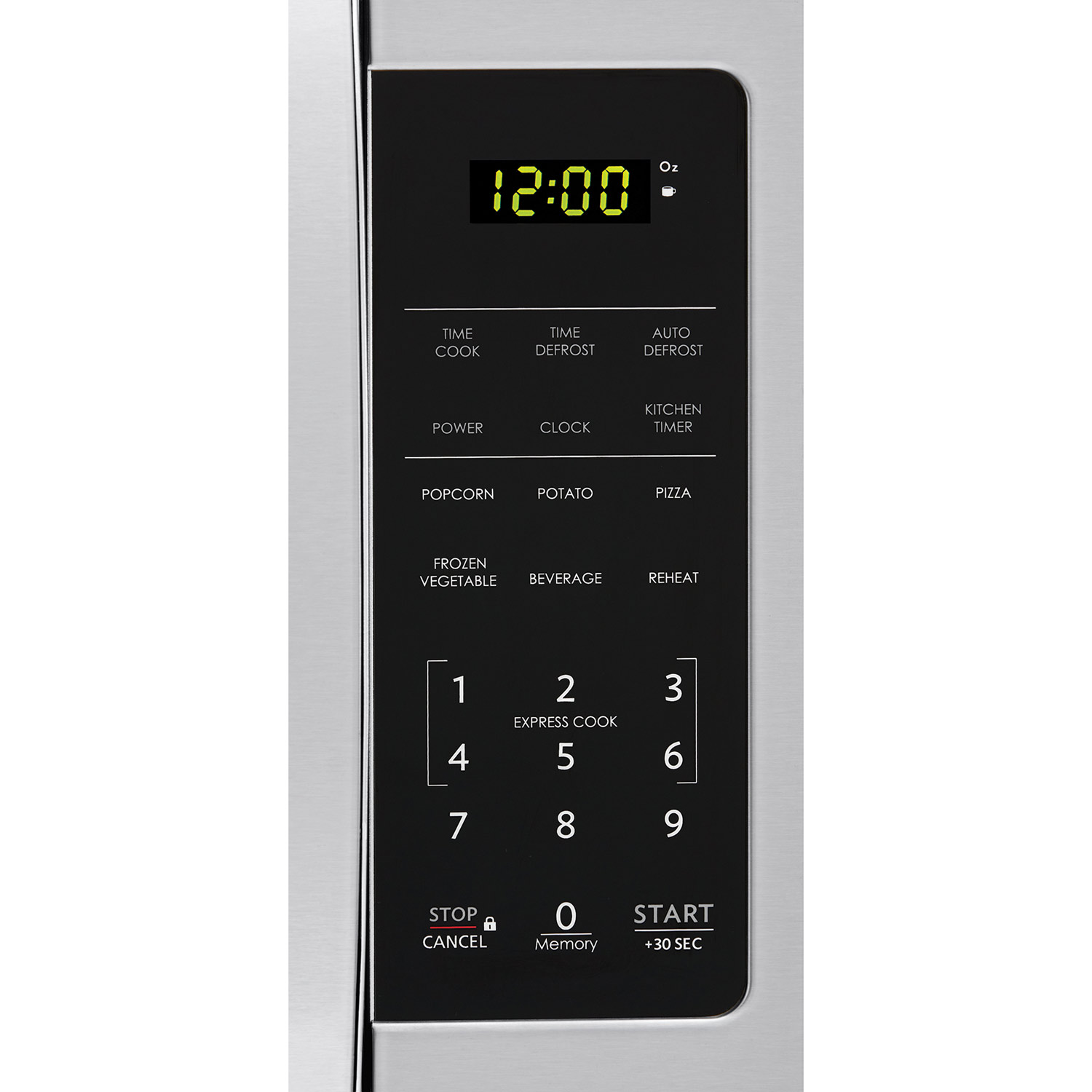 0.7 cu. ft. Sharp Stainless Steel Countertop Microwave (SMC0711BS) – control panel