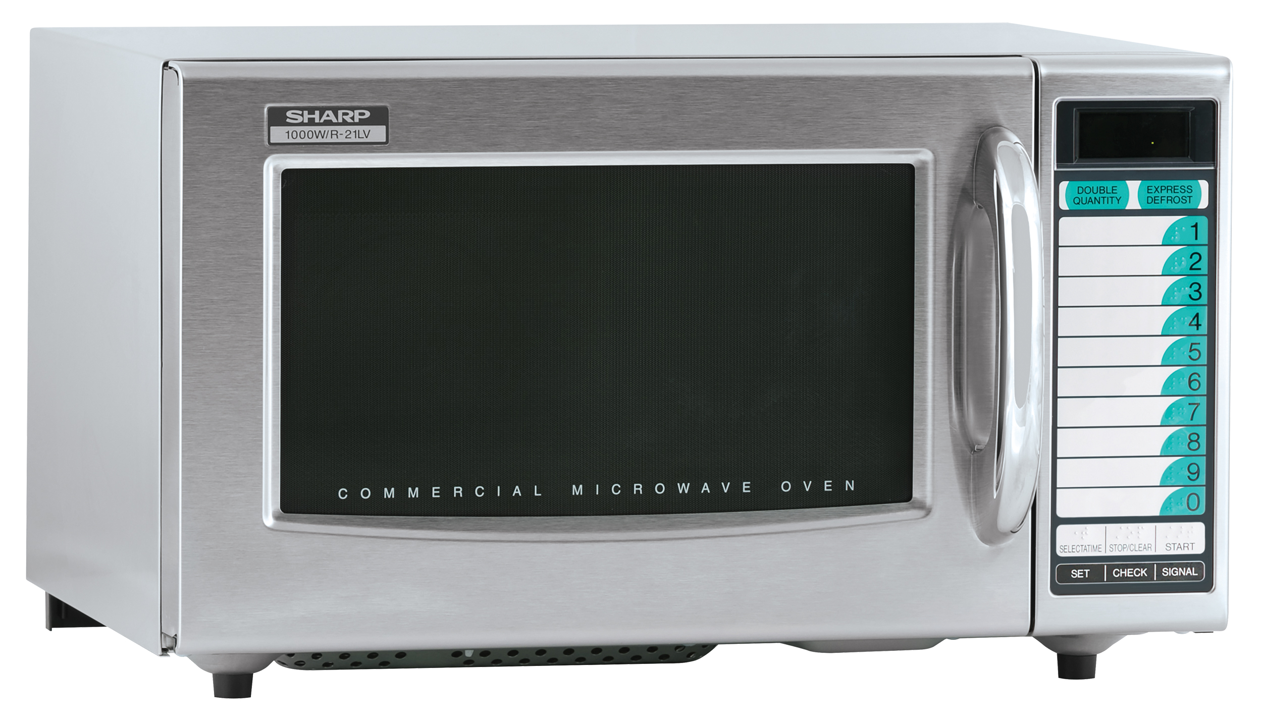 Medium-Duty Commercial Microwave Oven with 1000 Watts (R21LCFS) 3 Quarter Right