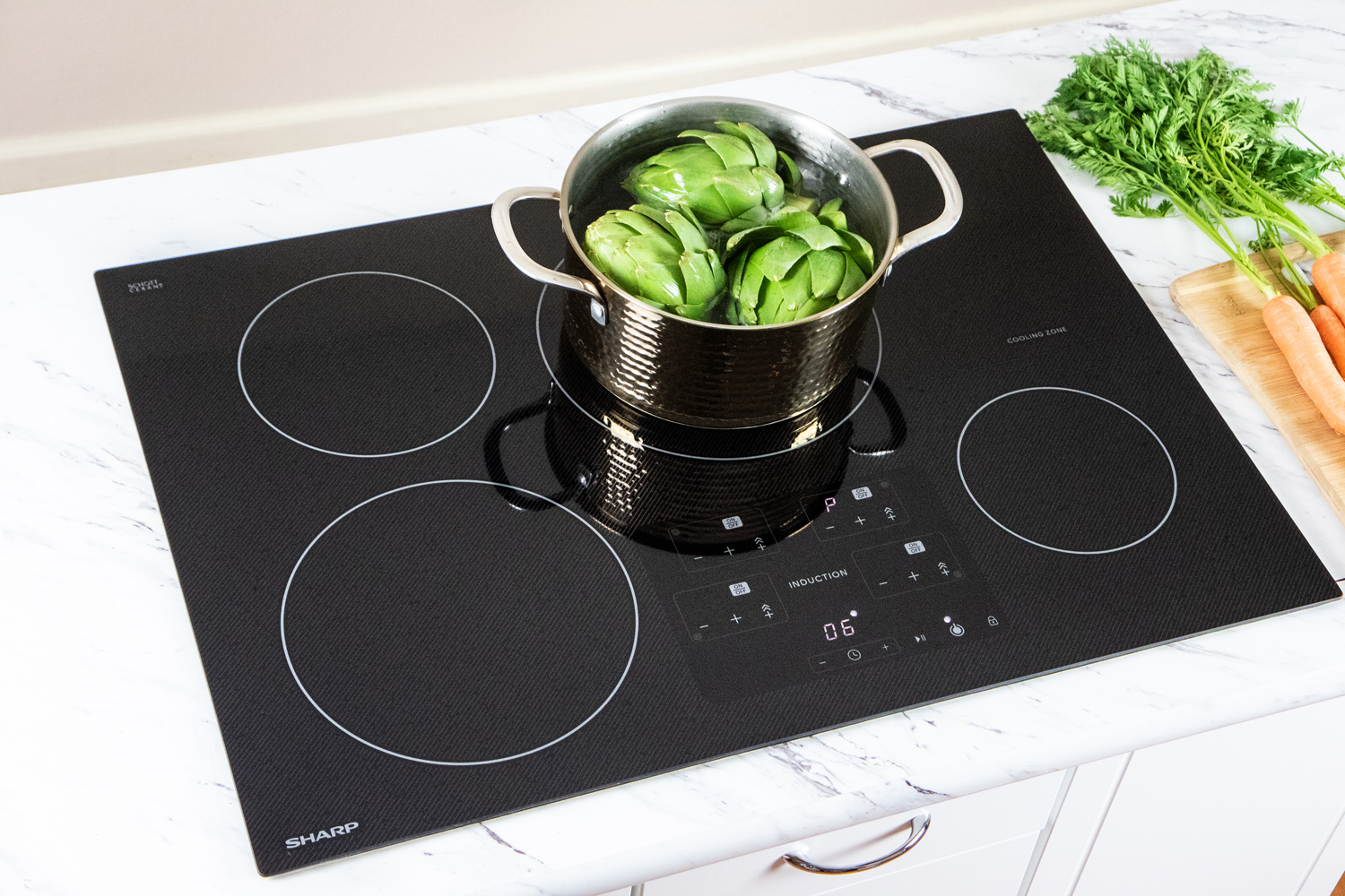 30-Inch 5-Element Sensor Induction Cooktop Stainless Steel