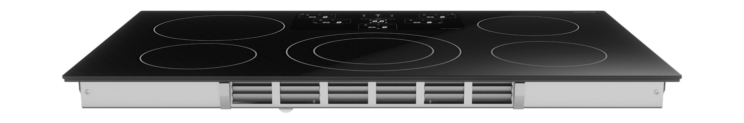 36-Inch Black Cooktop (SDH3652DB) – rear view