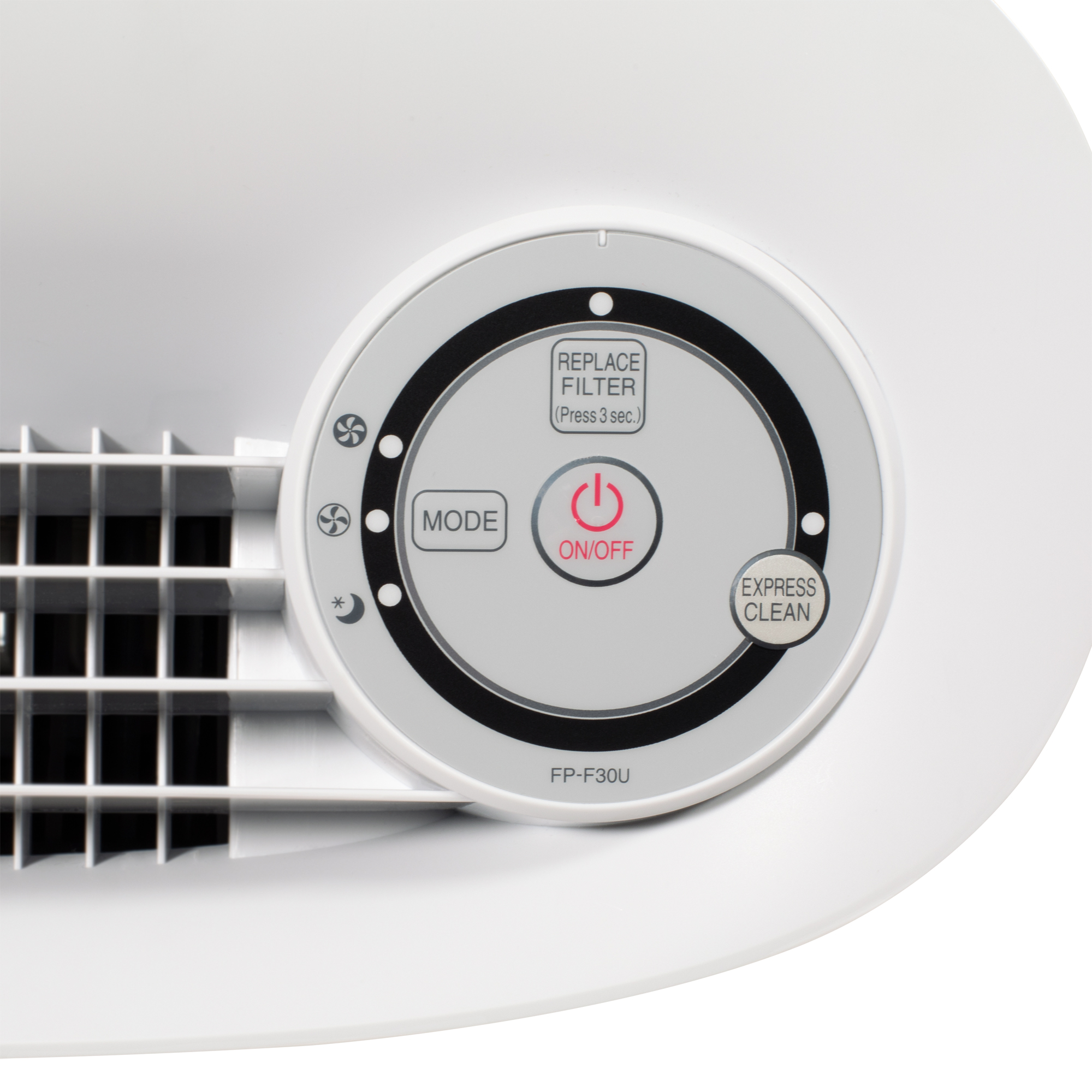 Sharp Small Room True HEPA Air Purifier (FPF30UH)  control panel