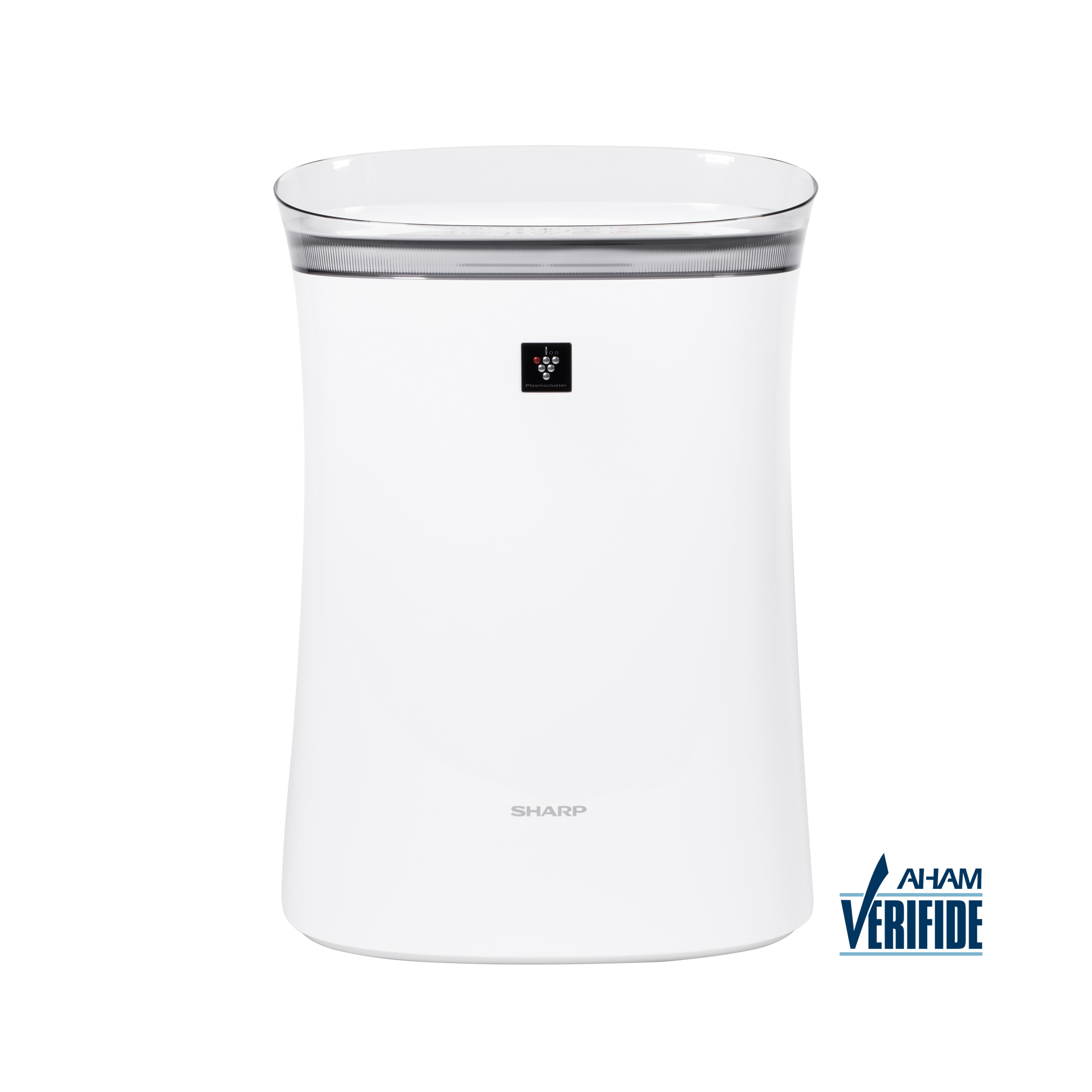 Sharp True HEPA Air Purifier with Plasmacluster® Ion Technology for Medium-Sized Rooms (FPK50UW) head on badge