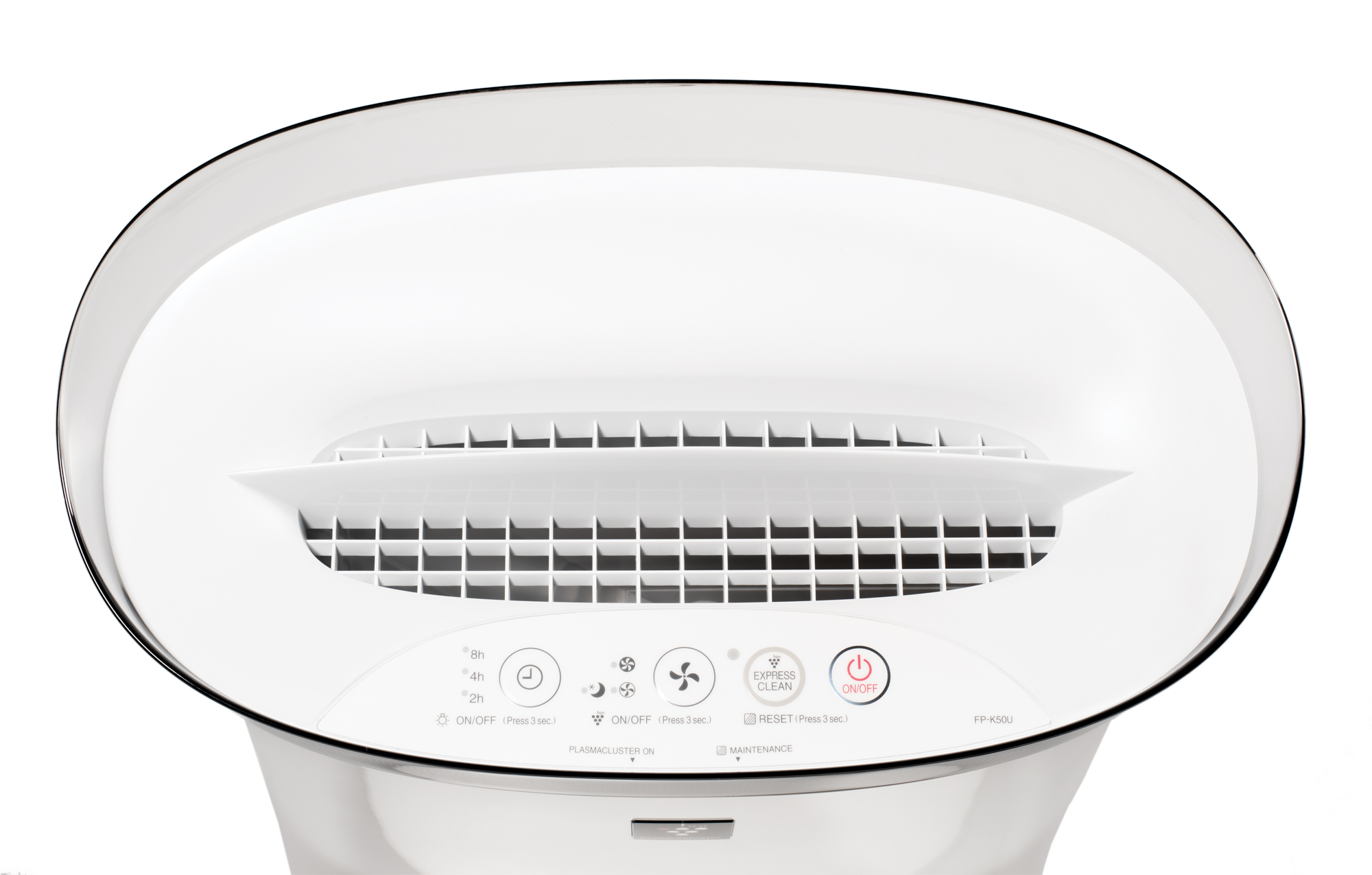 Sharp True HEPA Air Purifier with Plasmacluster® Ion Technology for Medium-Sized Rooms (FPK50UW) control panel