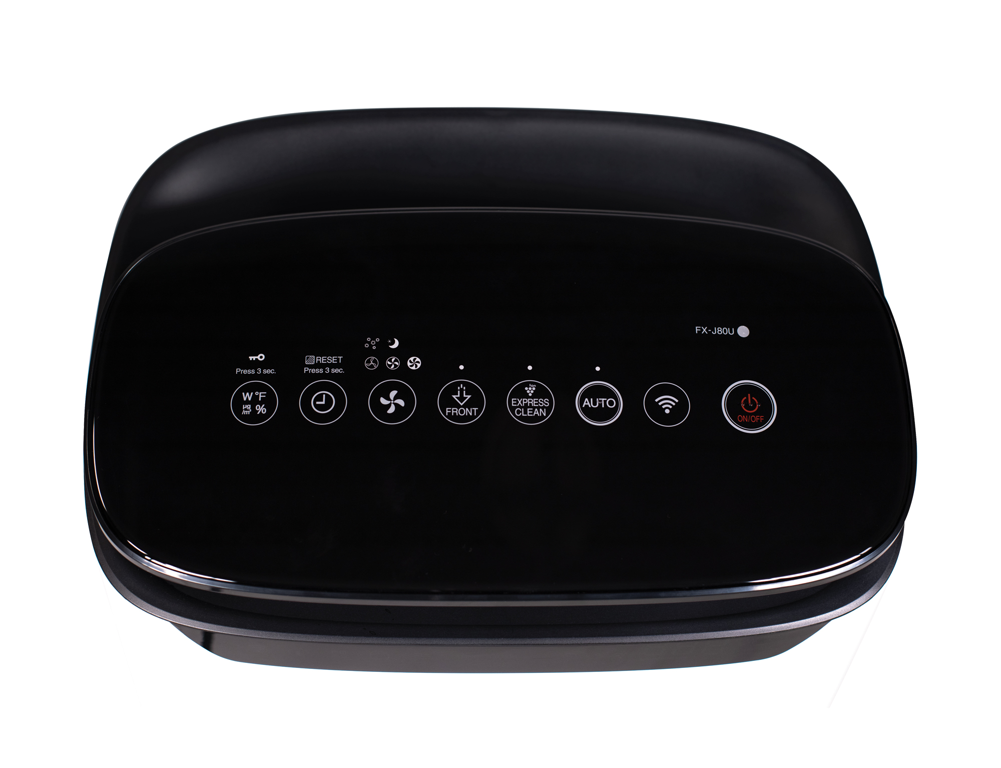 Sharp Smart True HEPA Large Room Air Purifier with Plasmacluster® Ion Technology (FXJ80UW) control panel