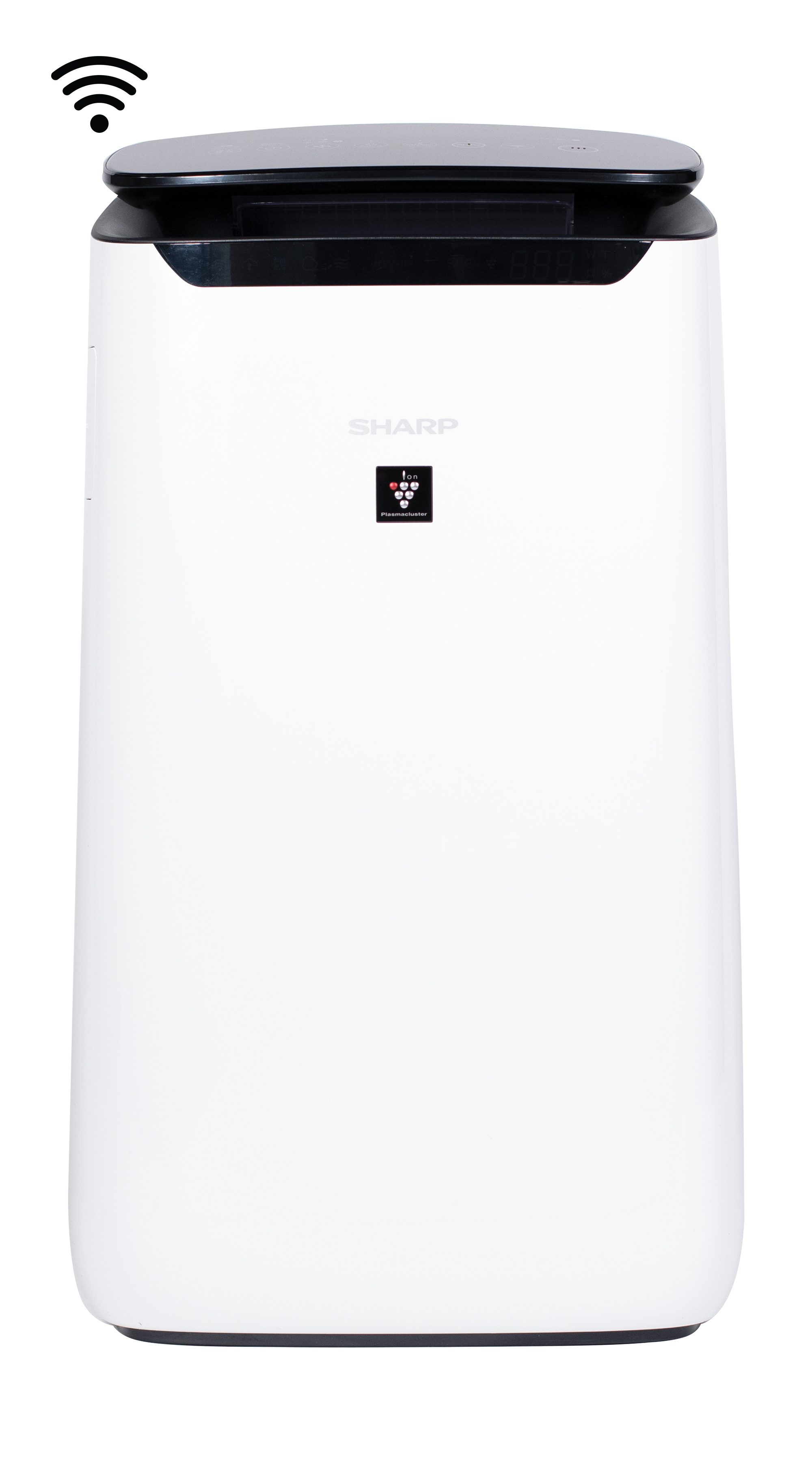 Sharp Smart True HEPA Large Room Air Purifier with Plasmacluster® Ion Technology (FXJ80UW) head on