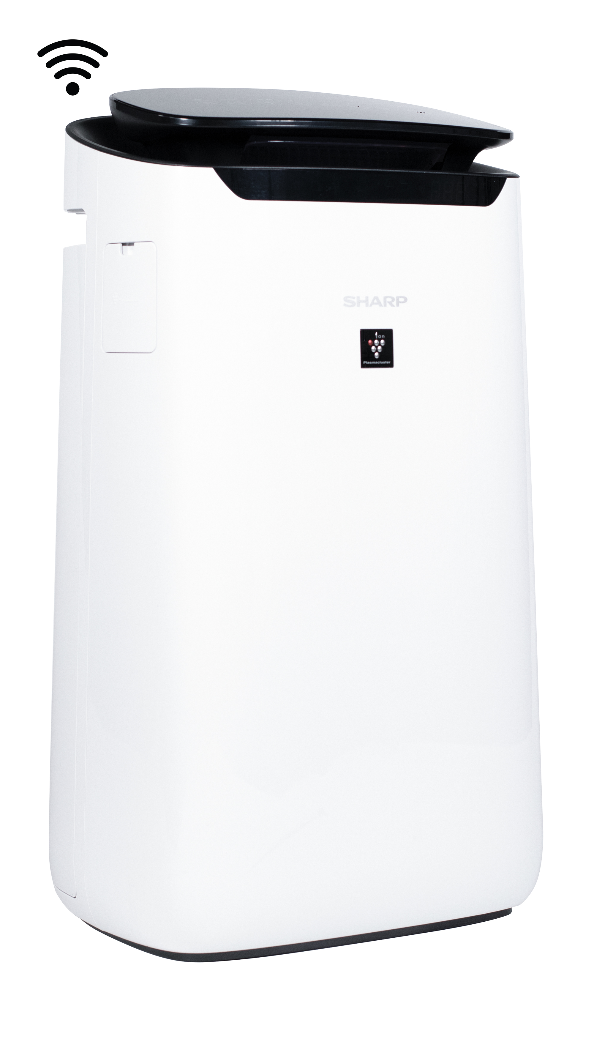 Sharp Smart True HEPA Large Room Air Purifier with Plasmacluster® Ion Technology (FXJ80UW) 3-quarter right