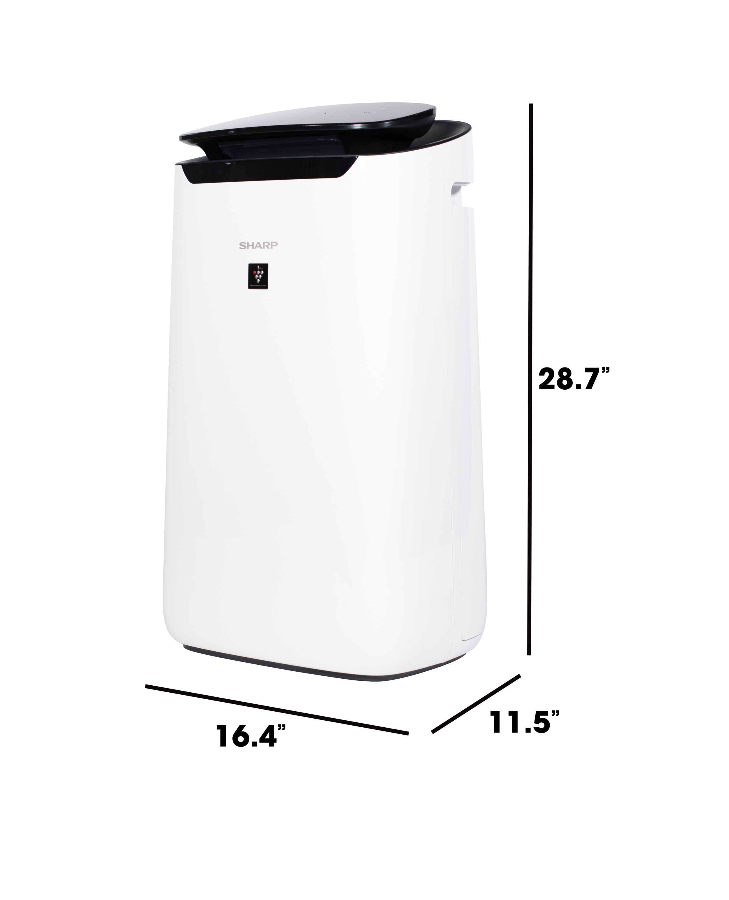 Sharp Smart True HEPA Large Room Air Purifier with Plasmacluster® Ion Technology (FXJ80UW) dimensions