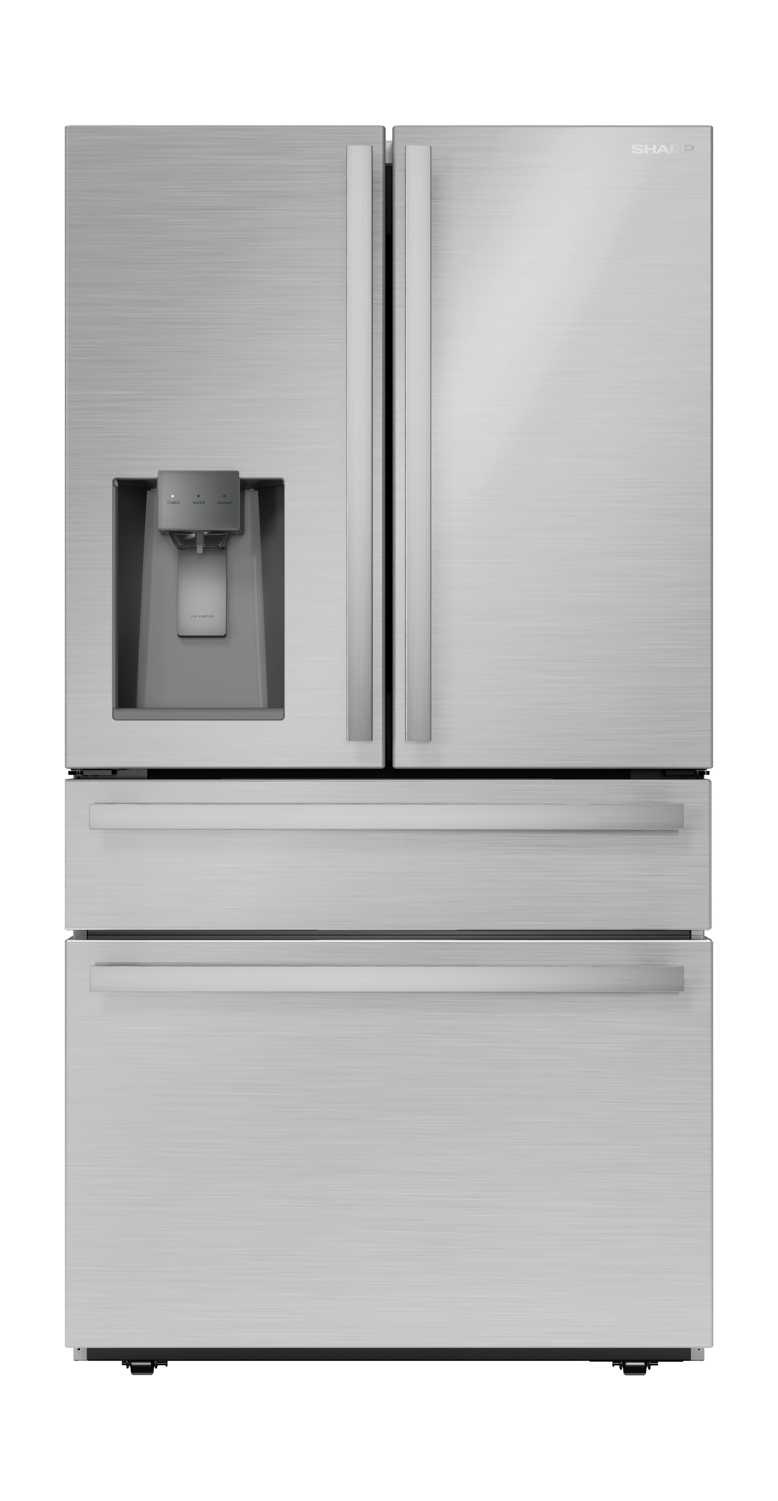 French 4-Door Counter-Depth Refrigerator with Water Dispenser (SJG2254FS) Head On