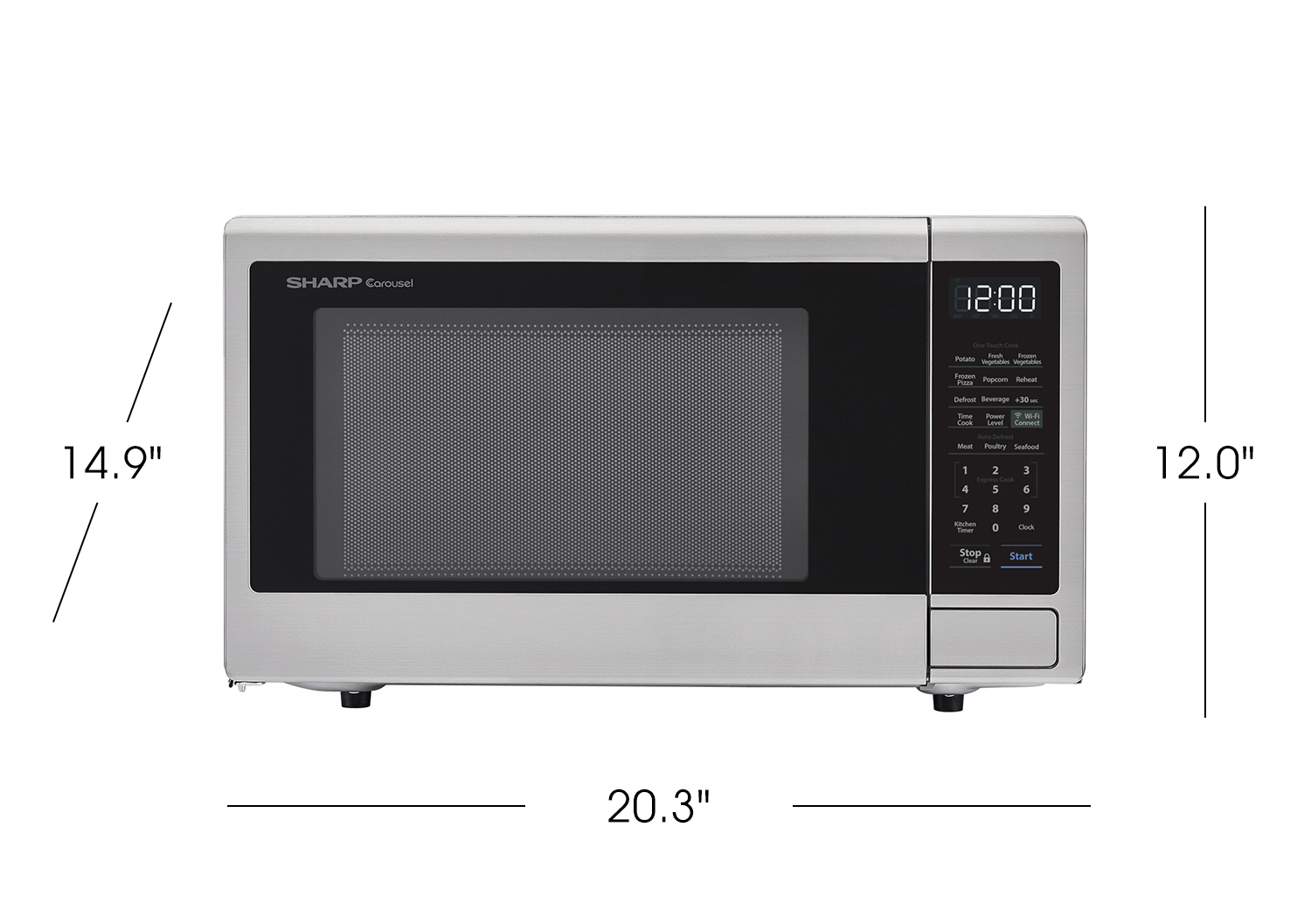 SMC1139FS: 1.1 Cu. Ft. Stainless Steel Smart Microwave