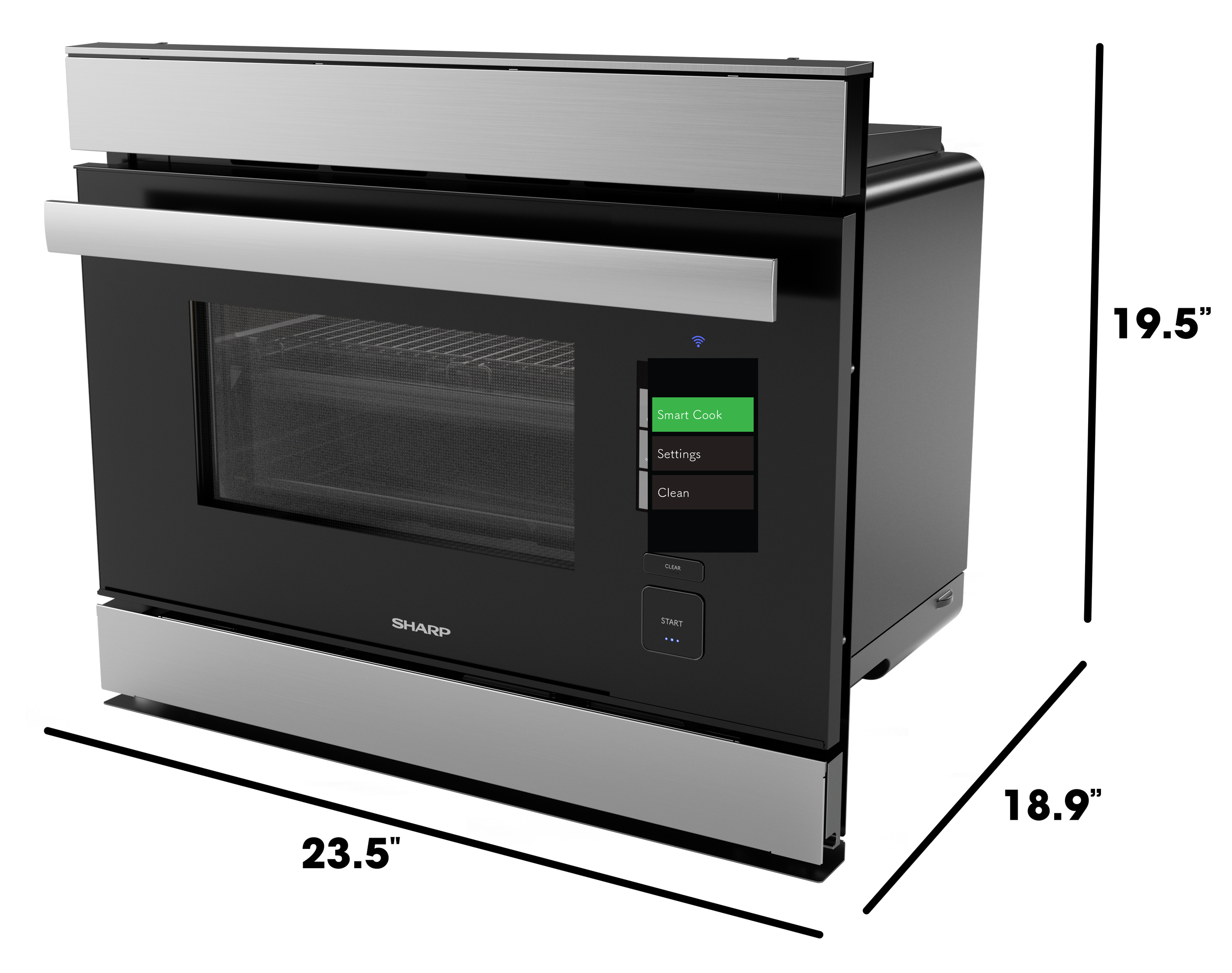 Smart Combi-Steam Oven (SSC2489GS) Dimensions